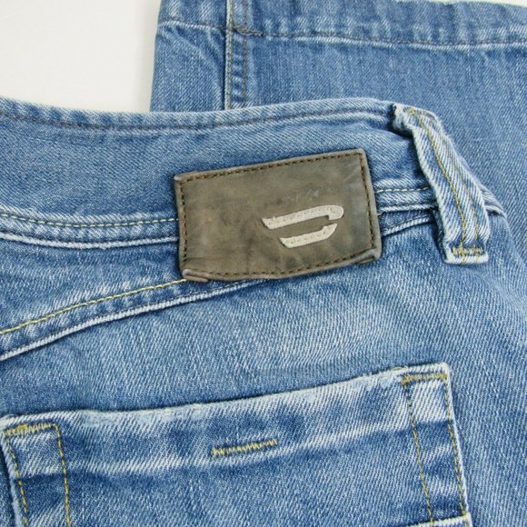 DIESEL Medium Wash LAMBRY Button Fly Blue Flare Jeans Size 29" x 34" x 8.5" Rise - Picture 3 of 7
